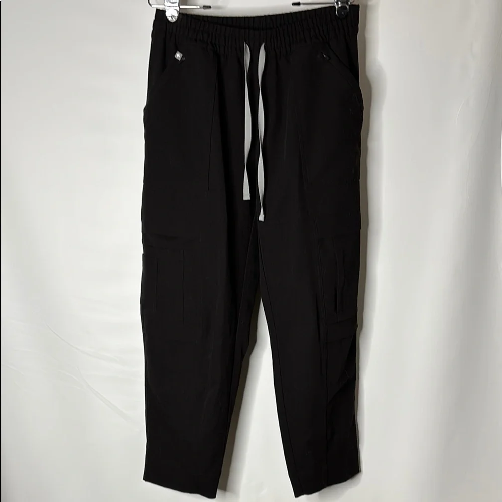 Figs Black Cargo Pants with Relaxed Fit
